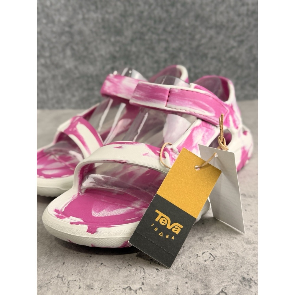 Teva Hurricane Drift Sandals Youth Size 1 New Pink White